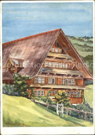 11648506 Toggenburg Toggenburgerhaus Im Ganten Kuenstlerkarte E. Briquet-Lasius  - Sonstige & Ohne Zuordnung