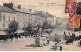 AURILLAC - Panorama De L'Avenue De La Gare Et Départ Des Autobus - Très Bon état - Aurillac