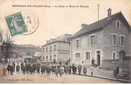 BONNEUIL EN VALOIS - La Poste Et Ecole De Garçons - Très Bon état - Autres & Non Classés