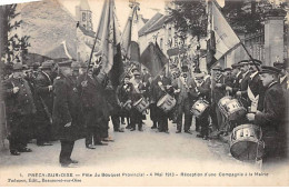 PRECY SUR OISE - Fête Du Bouquet Provincal - 4 Mai 1913 - Réception D'un Compagnie à La Mairie - Très Bon état - Précy-sur-Oise