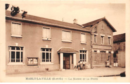 MARLY LA VILLE - La Mairie Et La Poste - Très Bon état - Marly La Ville