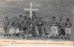 MODANE - Au Col Frontière De Fréjus - Soldats Français Et Italiens - Très Bon état - Modane