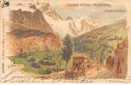 GRENOBLE - Grand Hôtel Moderne - La Grave, La Maise Er Ses Glaciers - état - Grenoble