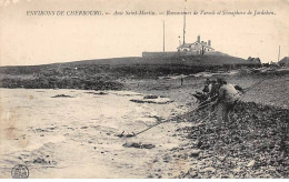 Environs De Cherbourg - Anse SAINT MARTIN - Ramasseurs De Varech Et Sémaphore De Jardehen - Très Bon état - Other & Unclassified