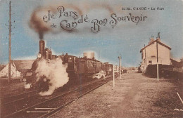 CANDE - La Gare - Je Pars De CANDE - Bon Souvenir - Très Bon état - Andere & Zonder Classificatie