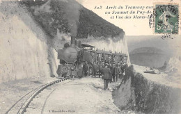 Arrêt Du Tramway Avant L'arrivée Au Sommet Du PUY DE DOME - état - Autres & Non Classés