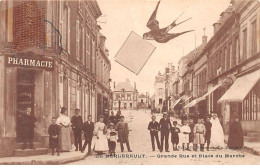 LE MERLERAULT - Grande Rue Et Place Du Marché - Très Bon état - Le Merlerault