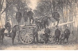 BOURGES - Artillerie - Pièce De 120 Avec Ses Servants - Très Bon état - Bourges