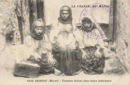 JUDAÏCA - JEWISH - MAROC - DEBDOU - Femmes Juives Dans Leurs Intérieurs - Jud-432 - Judaika