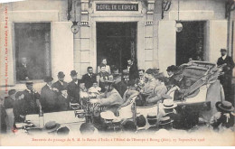 Souvenir Du Passage De S. M. La Reine D'Italier à L'Hôtel De L'Europe à BOURG - 1906 - Très Bon état - Autres & Non Classés