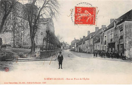 SAINT REMY DE SILLE - Rue Et Place De L'Eglise - Très Bon état - Autres & Non Classés