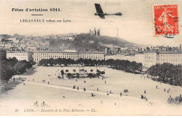 Fêtes D'Aviation 1911 - Lagagneux Volant Sur LYON - Ensemble De La Place Bellecour - Très Bon état - Otros & Sin Clasificación