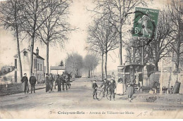 CRECY EN BRIE - Avenue De Villiers Sur Morin - état - Otros & Sin Clasificación