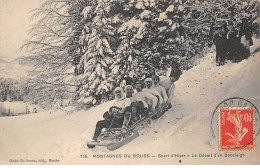 MONTAGNES DU DOUBS - Sport D'Hiver - Le Départ D'un Bobsleigh - Très Bon état - Autres & Non Classés