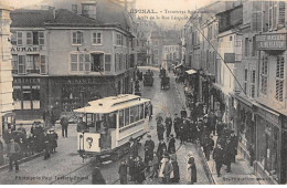 EPINAL - Tramways Spinaliens - Arrêt De La Rue Léopold Bourg - Très Bon état - Epinal