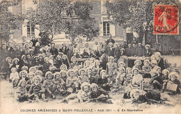 Colonie Amiénoises à QUIRY FOLLEVILLE - Août 1911 - En Récréation - Très Bon état - Amiens