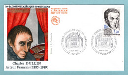 FDC France 1985 - Charles Dullin - Comédien - YT 2390 - 92 Puteaux - 1980-1989