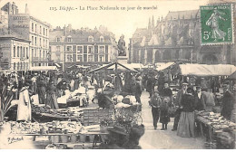 DIEPPE - La Place Nationale Un Jour De Marché - Très Bon état - Dieppe