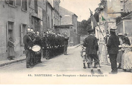 NANTERRE - Les Pompiers - Salut Au Drapeau - Très Bon état - Nanterre