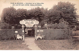 Forêt De MEUDON - Carrefour De La Patte D'Oie - AU LAPIN QUI FUME - Très Bon état - Meudon