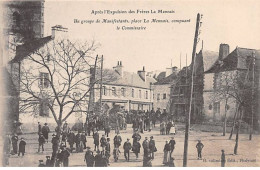 PLOERMEL - Après L'expulsion Des Frères La Mennais - Un Groupe De Manifestants - Très Bon état - Ploërmel