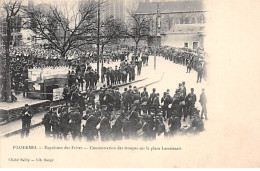 PLOERMEL - Expulsion Des Frères - Concentration Des Troupes Sur La Place Lamennais - Très Bon état - Ploërmel