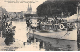 QUIMPER - Départ Deu Bateau Automobile " Terfel " - Très Bon état - Quimper