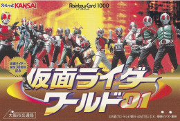 Japan Prepaid Rainbow Card 1000 - Masked Kamen Rider TV - Giappone