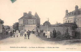 EGRISELLES LE BOCAGE - La Route De Marsangy - L'Ecole Des Filles - Très Bon état - Egriselles Le Bocage