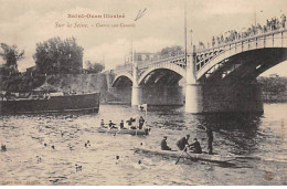 SAINT OUEN Illustré - Sur La Seine - Courses Aux Canards - Très Bon état - Saint Ouen