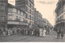 MONTREUIL - La Rue De Paris - La Croix De Chavaux - Très Bon état - Montreuil