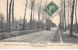 BRUNOY - Environs - Route De Paris à Montgeron Et Cabane De Cantonnier - Très Bon état - Brunoy