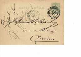 BELGIQUE Carte Postal  N° 17 - 1869-1888 Liggende Leeuw