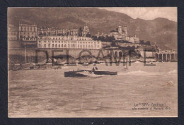 POSTCARD ITALIA ITALY SOCIETÁ LIGURE PIEMONTESE AUTOMOBILI LO SPA-GALLINARI ALLA RIUNIONE DI MONACO 1910 - Transport