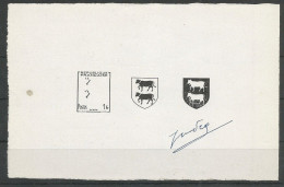 France Spink-Maury 901 (Béarn) Epreuve De Décomposition 1951 Signée Piel Cote: 350€ - Artist Proofs