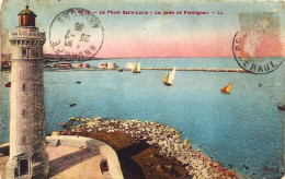 *CPA - 34 - SETE - Le Phare Saint Louis Et La Jetée Frontignan - Colorisée (A) - Sete (Cette)