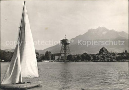 11647969 Luzern LU Weltausstellung Photographie Segelboot Luzern - Otros & Sin Clasificación