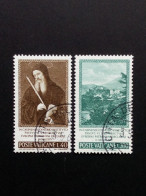 VATIKAN MI-NR. 481-482 GESTEMPELT(USED) MITLÄUFER 1965 Hl. BENEDIKT Von NURSIA - Idées Européennes