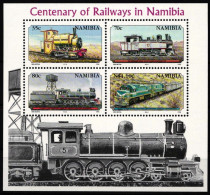 Namibia Block 21 Postfrisch #NP186 - Trains