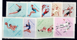 HUNGARY 1965 UNIVERSIADA MI No 2153-61 MNH VF!! - Unused Stamps