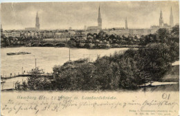 Hamburg, Alster Mit Lombardsbrücke - Autres & Non Classés