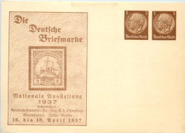 Berlin - Briefmarke Nationale Ausstellung 1937 - Ganzsache PP 136 C1 - Sonstige & Ohne Zuordnung