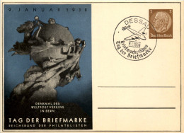 Tag Der Briefmarke 1938 - Ganzsache PP122 C75 Mit SST Dessau - Sonstige & Ohne Zuordnung