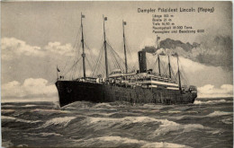 Dampfer Präsident Lincoln Hapag - Passagiersschepen
