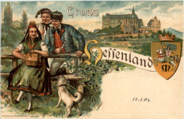 Gruss Aus Dem Hessenland - Litho - Otros & Sin Clasificación