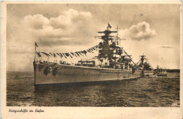 Kriegsschiffe Im Hafen - 3. Reich - Oorlog