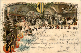 Leipzig - Auerbachs Keller- Litho - Leipzig