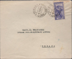 ITALIA - Storia Postale Repubblica - 1951 - 20 Italia Al Lavoro (Isolato) - Lettera - Avv. Giuseppe Lettieri - Viaggiata - 1946-60: Marcophilia