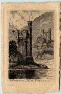 Mäuseturm Und Ruine Ehrenfels - Radierung - Rüdesheim A. Rh.