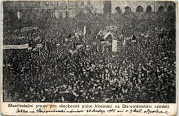 Prag - Manifestacni Projev Pro Vseobencne - Tschechische Republik